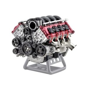 rc v8 engine model, simulation dynamic v8 engine internal combustion engine model, diy assembly educational science engine set kit